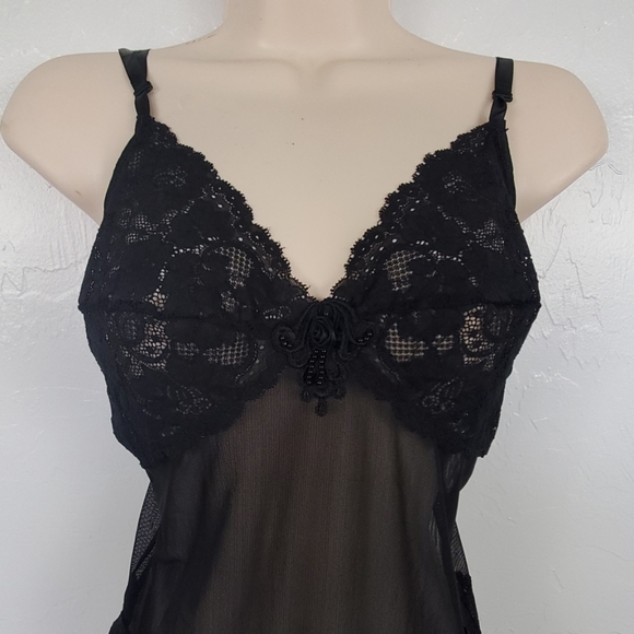 Bodysuits black lace women size M  New - Picture 2 of 6